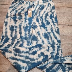 New Nwt Women Patagonia Fleece Tie Die Pants Large L